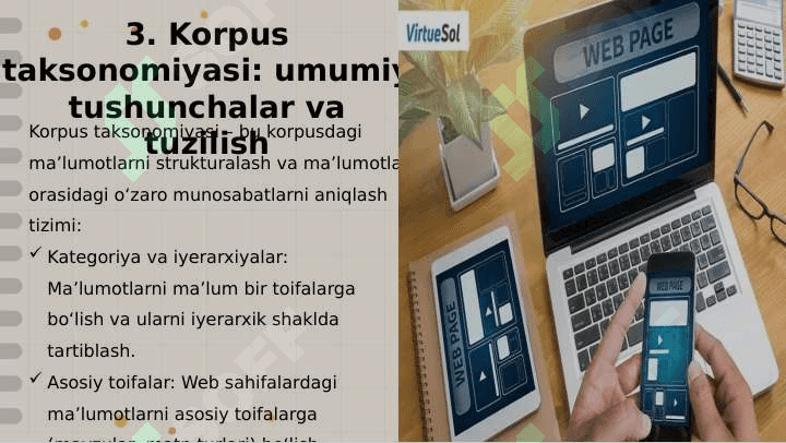 Web sahifalardan foydalanib, korpus taksonomiyasini yaratish 4