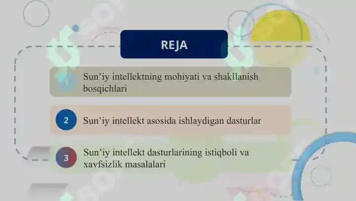 Sunʼiy intellekt asosida ishlaydigan dasturlar 2