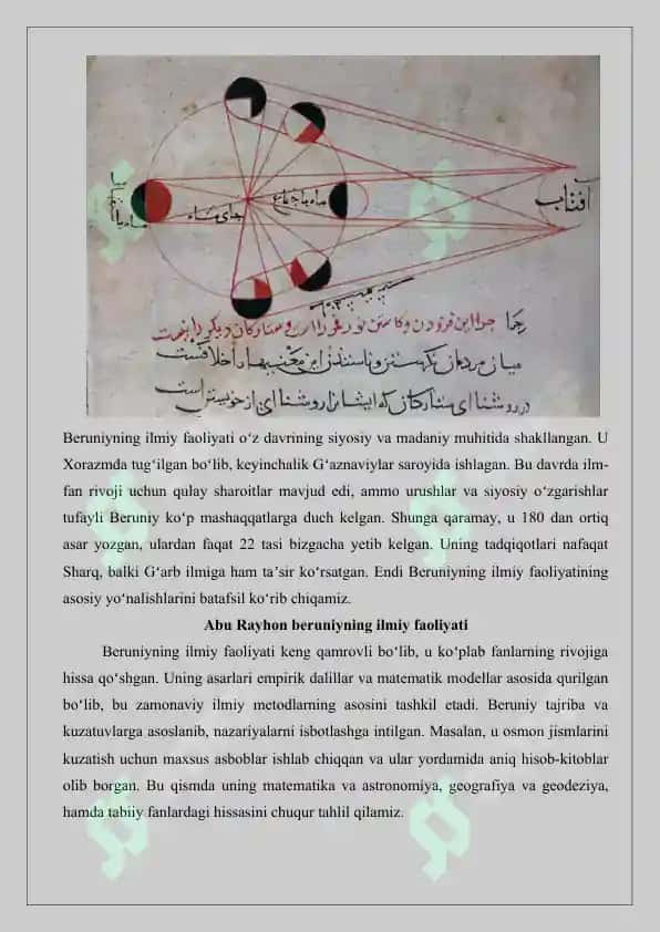 Abu Rayxon Beruniy ilmiy merosi 3