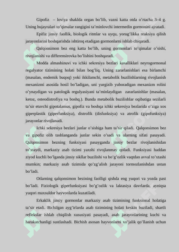 XIZMAT HAYVONLARINING MODDA ALMASHINUVI BUZILISHLARI PATOLOGIYASI 3
