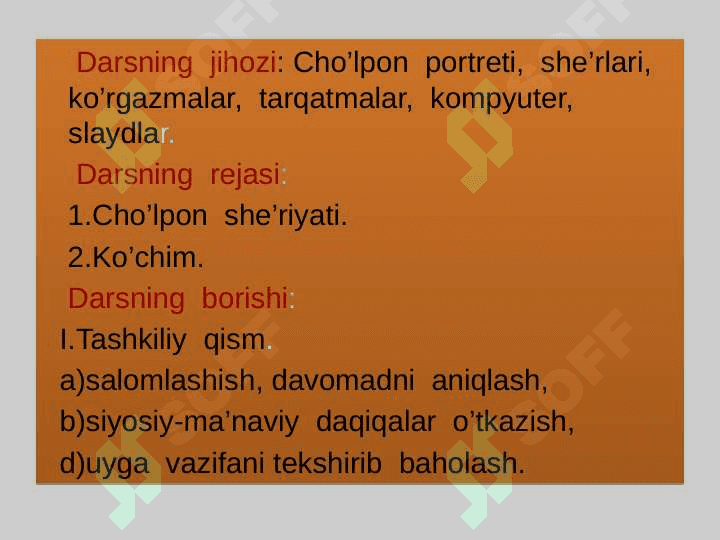 11-sinf adabiyot Cho'lpon hayoti va ijodi dars ishlanma 3