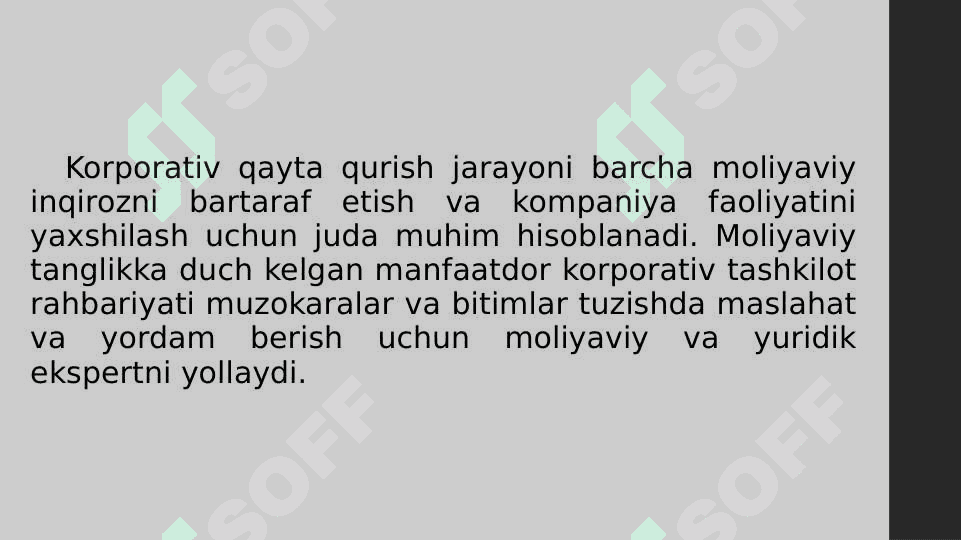 Korporativ tuzilmalarning qayta tashkil etish turlari va tugatish tartibi 7