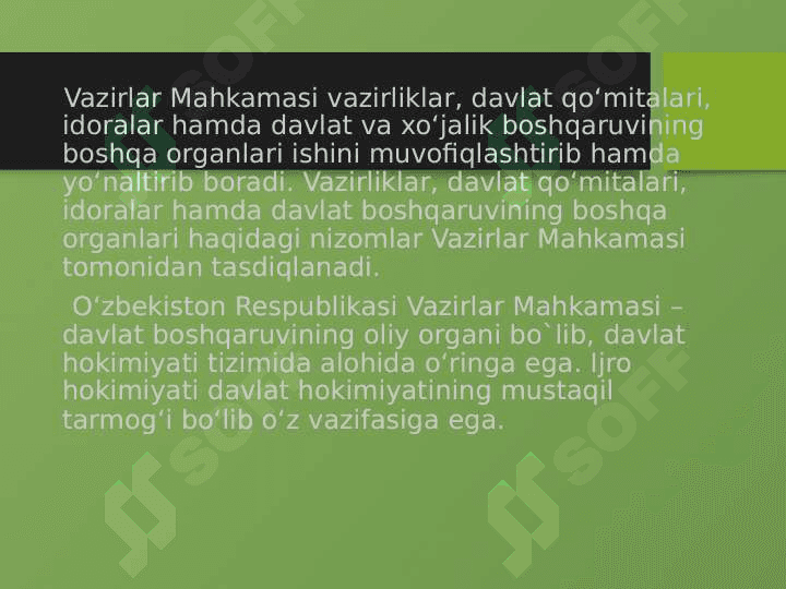 O’zbekiston Respublikasining Vazirlar Mahkamasi 3