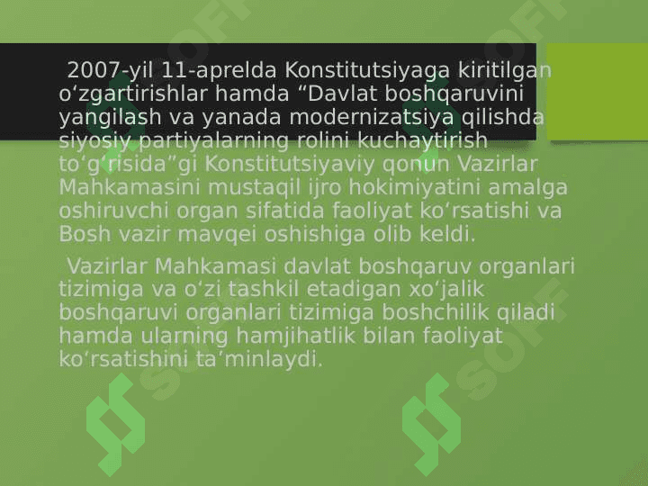 O’zbekiston Respublikasining Vazirlar Mahkamasi 4