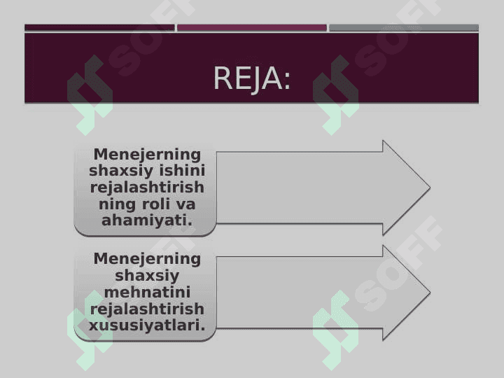 Menejerning shaxsiy vaqtini rejalashtirish 2