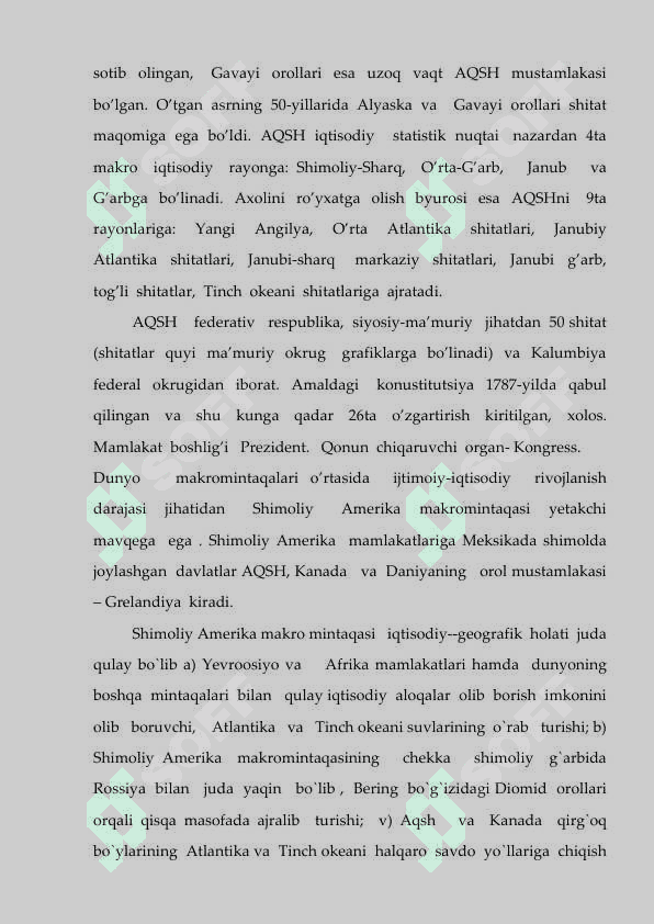 AMERIKA QOʻSHMA SHTATLARI 5