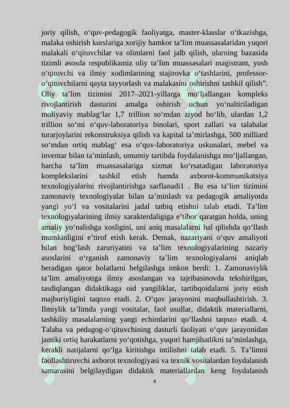 Taʼlim texnologiyalarning rivojlanish bosqichlari 6