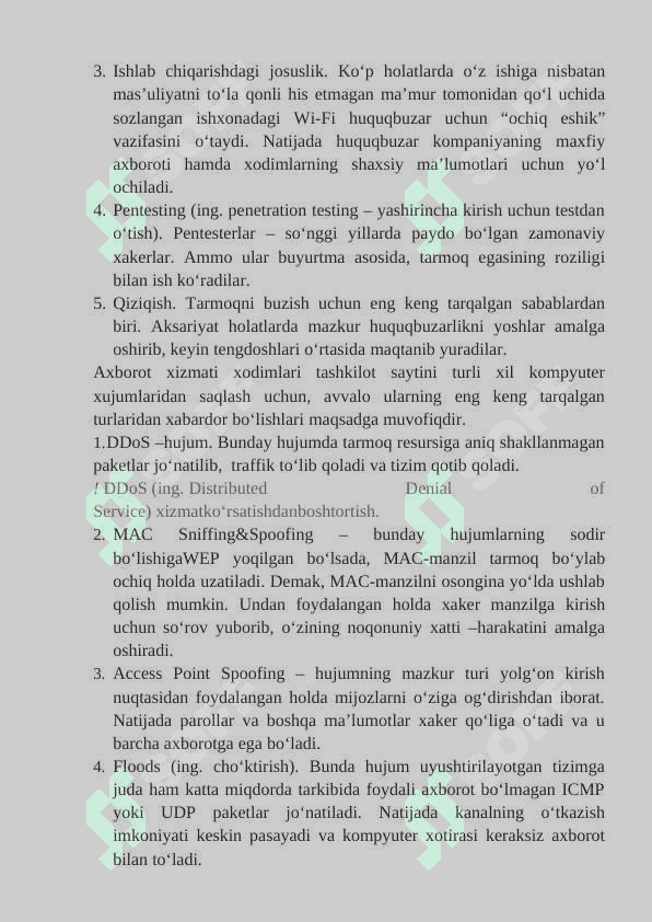 Tarmoqda axborot xavfsizligi muammolari va ularning yechimlari 6