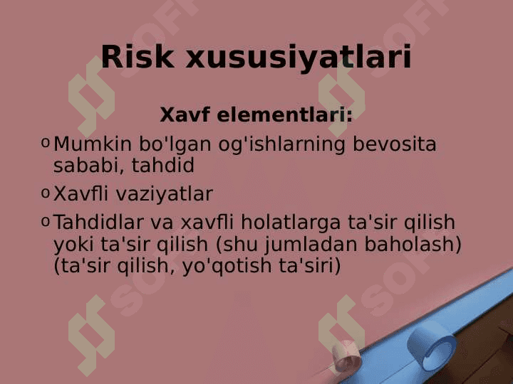 Risklarni boshqarish usullari 4