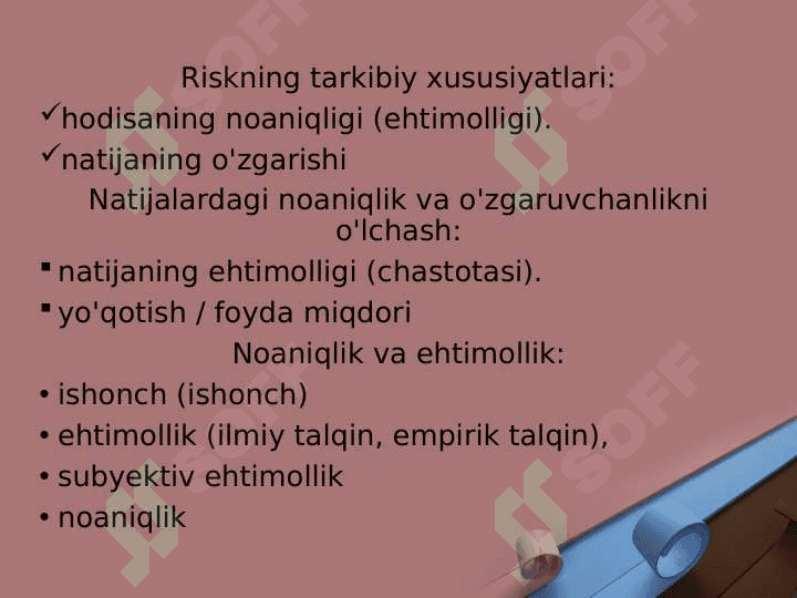 Risklarni boshqarish usullari 5