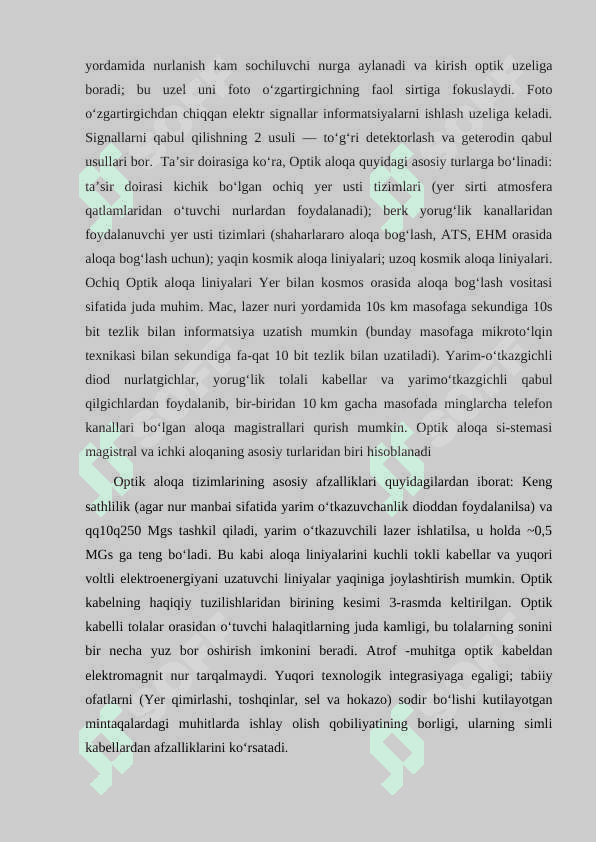 Optik aloqa linyalari zichlashtirish usullari 4