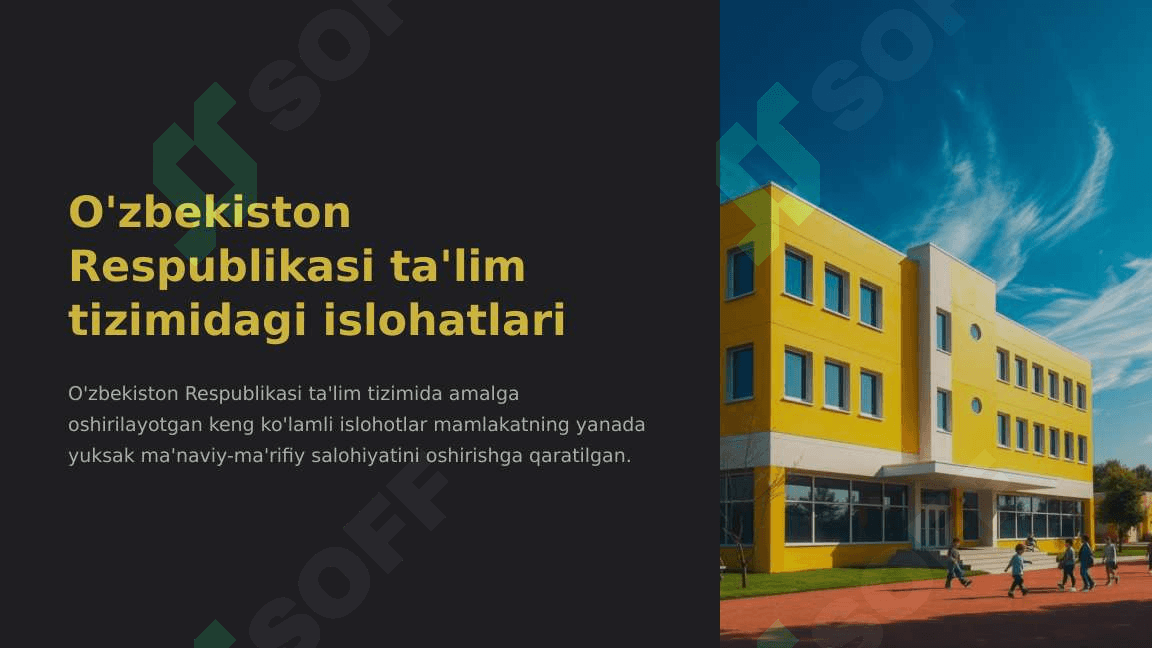 O'zbekiston Respublikasi ta'lim tizimidagi islohotlar 2