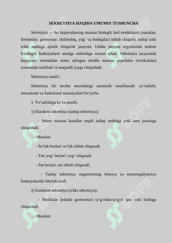 Sekretsiya xillari 3