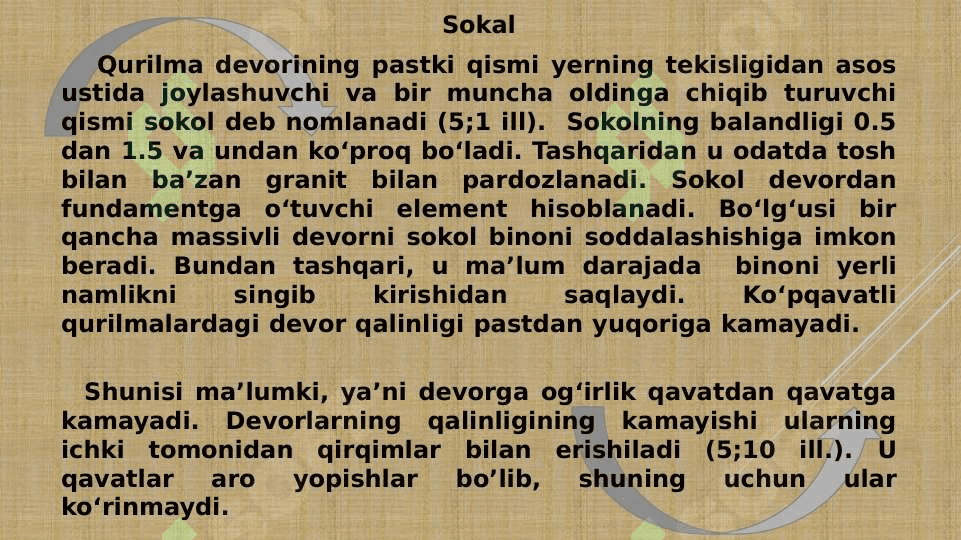 ME’MORLIKDA BINOLAR KONSTRUKSIYALARI 8