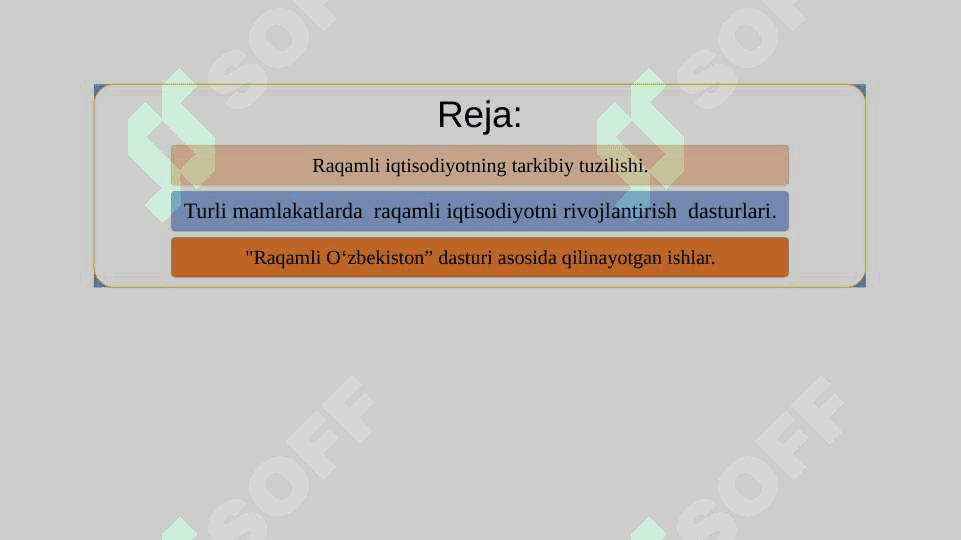 “RAQAMLI IQTISODIYOT” TUSHUNCHASI. 2