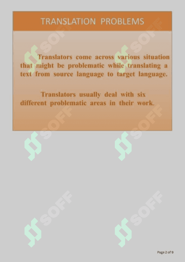 Gramaticla problem in translation 2