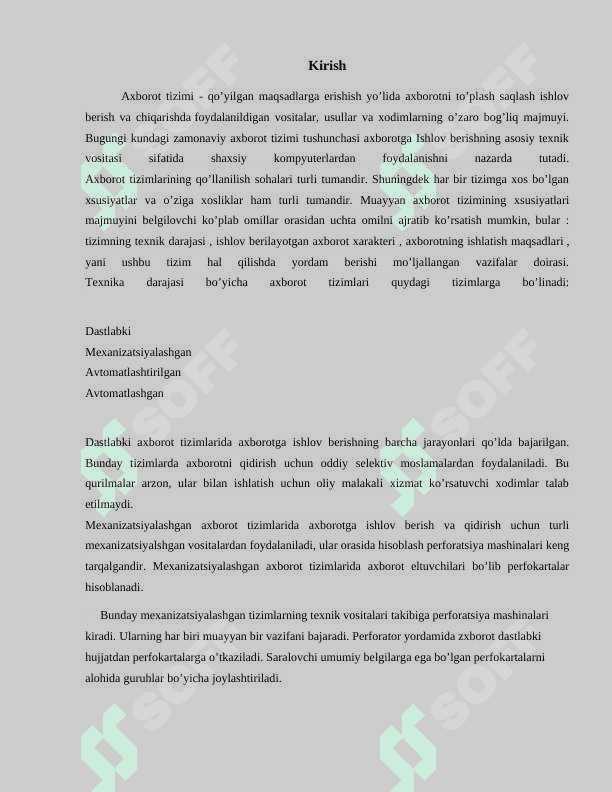 Axborot analitika va qarorlarni qabul qilishni qõllab-quvvatlovchi tizimlar. 3