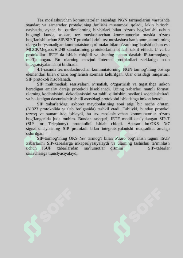 YANGI AVLOD KONVERGENT TARMOQLARINING ASOSIY PROTOKOLLARI 2