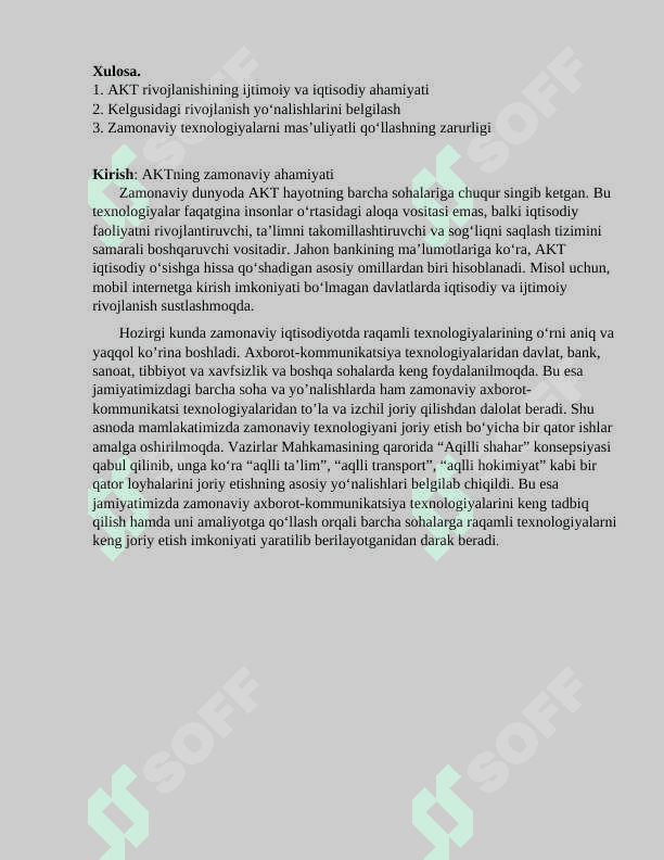 Zamonaviy axborot kommunikatsiya texnologiyalarining rivojlanish  tendensiyalari va asosiy yo‘nalishlari 3