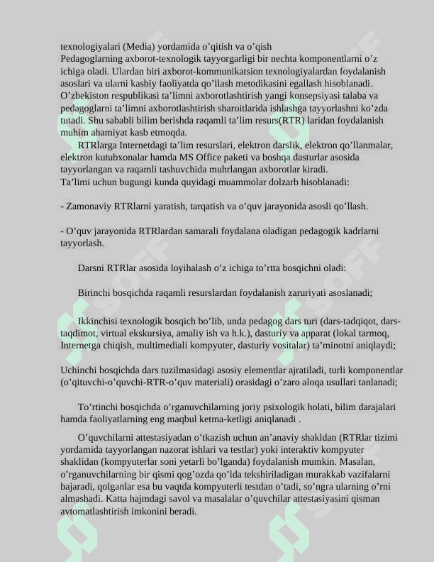 Zamonaviy axborot kommunikatsiya texnologiyalarining rivojlanish  tendensiyalari va asosiy yo‘nalishlari 7