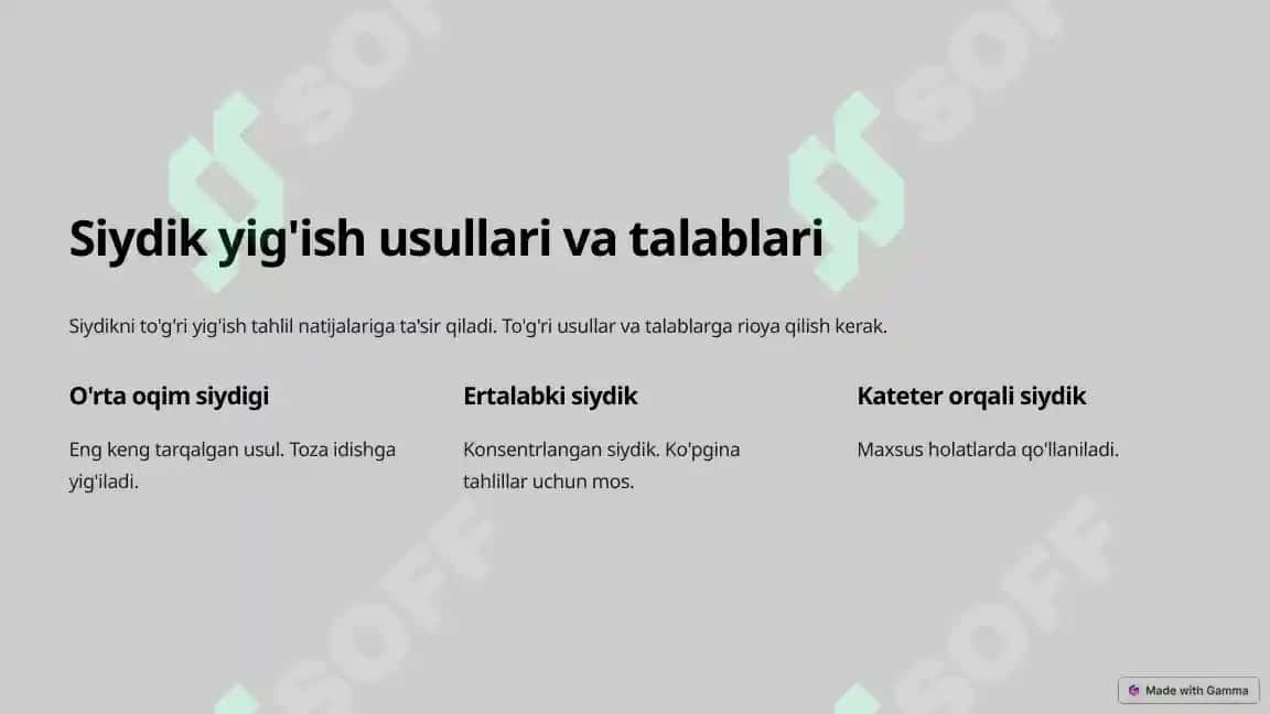 Siydikning laborator va instrumental tahlili 4