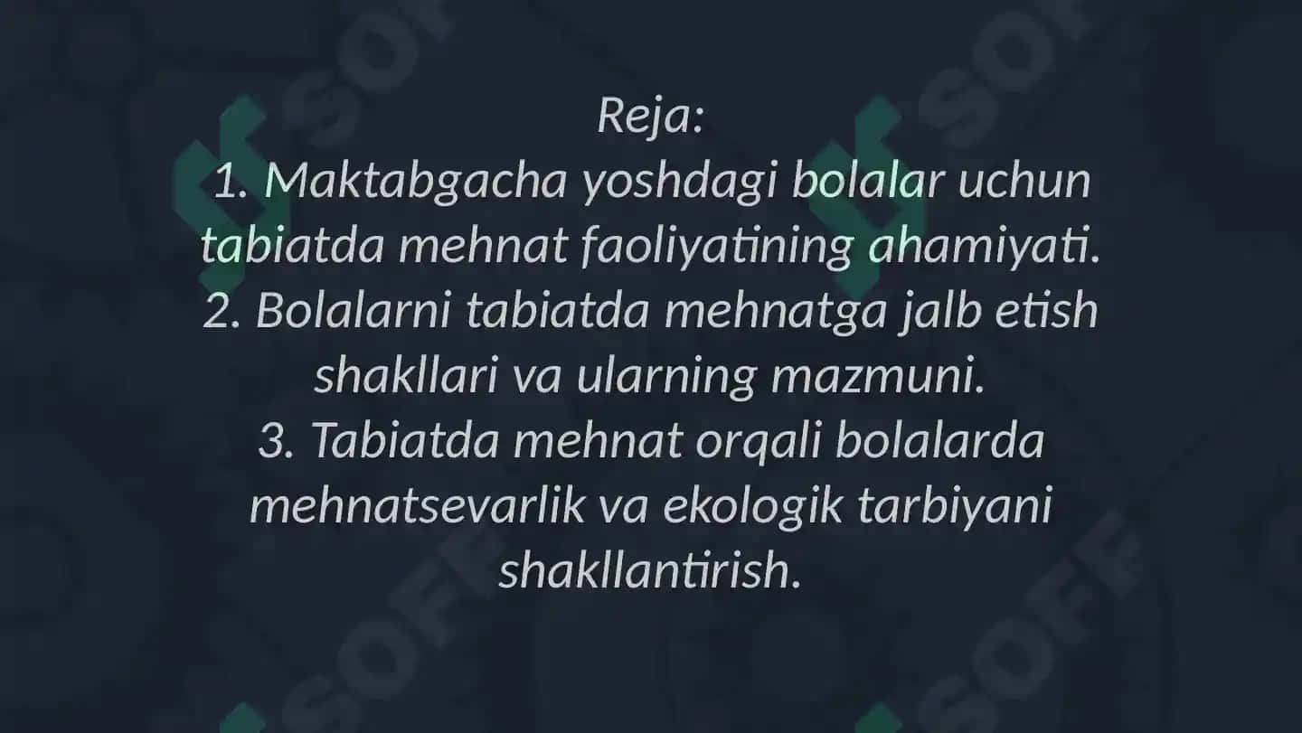 Maktabgacha yoshdagi bolalarni tabiatda mehnat shakllari 2