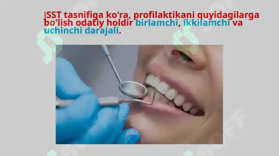 STOMATOLOGIYANING PROFILAKTIKASI VA UNING TURLARI. REMTERAPIYA VA UNING ISHLATILISHI 4