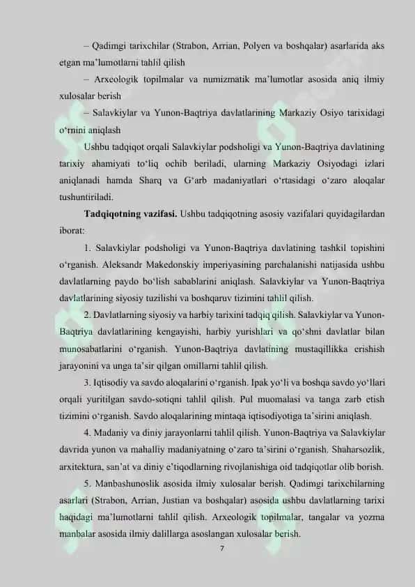 Salavkiylar podshohligi va yunon baqtriya 7