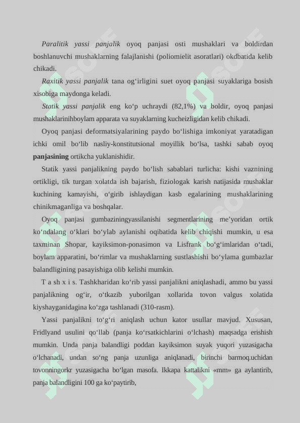 OYOQ PANJASI DEFORMATSIYaLARI 2