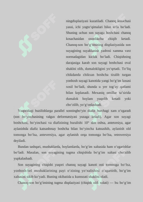 SON   SUYAGINING  TUG‘MA   CHIQISHI 3