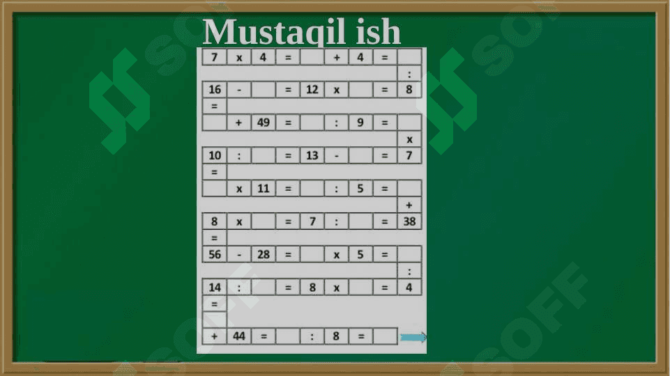 2-sinf matematika  .Sonni 5 ga bo'lish dars ishlanma 2