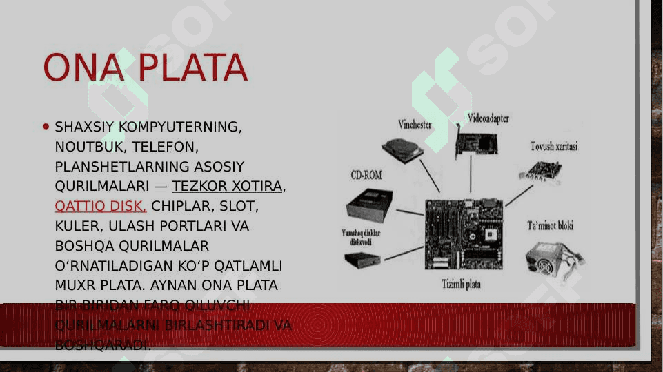 Ona plataga analogli va raqamli videokartalarni o‘rnatish slayd 2