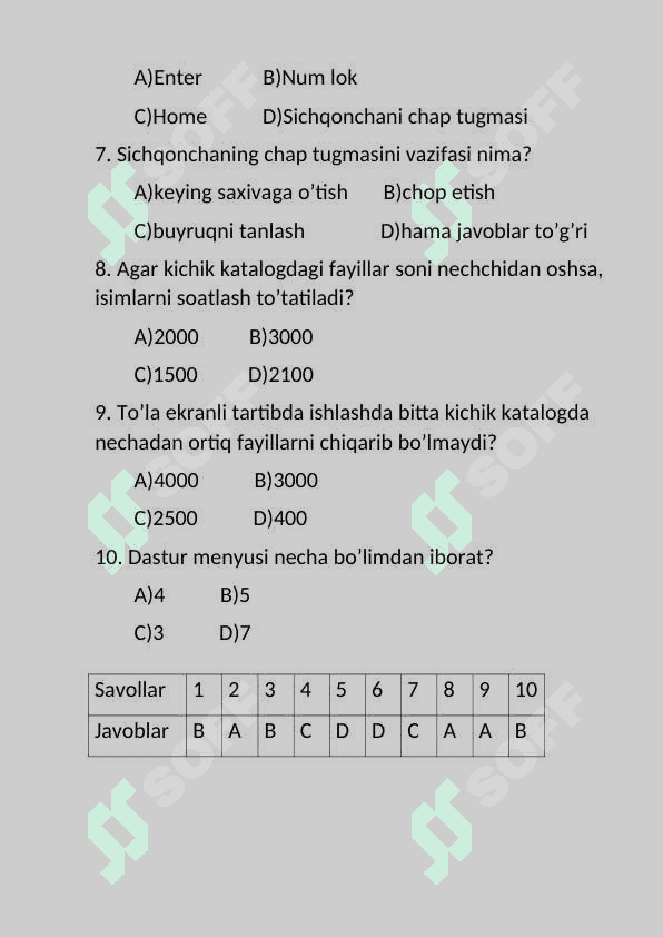 Arxivlashtirish dasturi bilan ishlash. 2