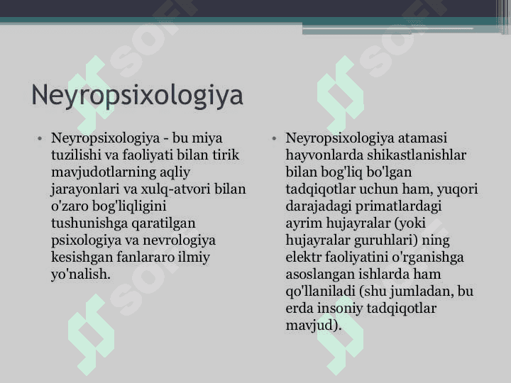 Neyropsixologiya va uning rivojlanish tarixi 4