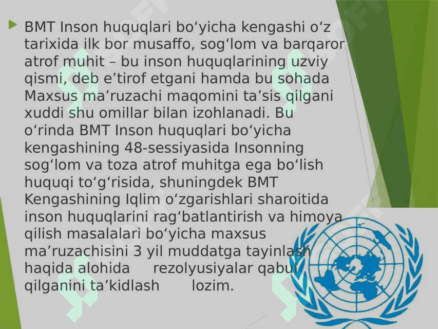 Ekologiya va xalqaro munosabatlar 4