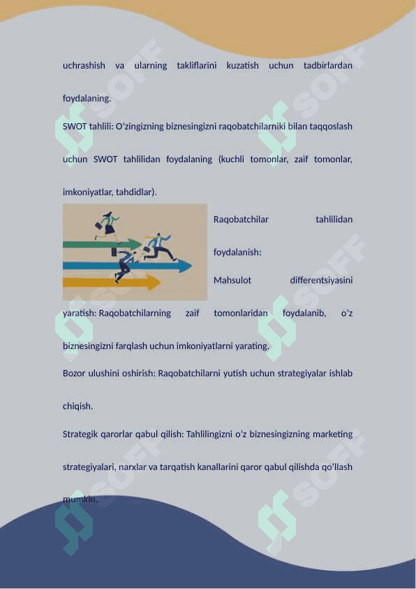 Raqobatchilar faoliyatini tahlil qilish 4