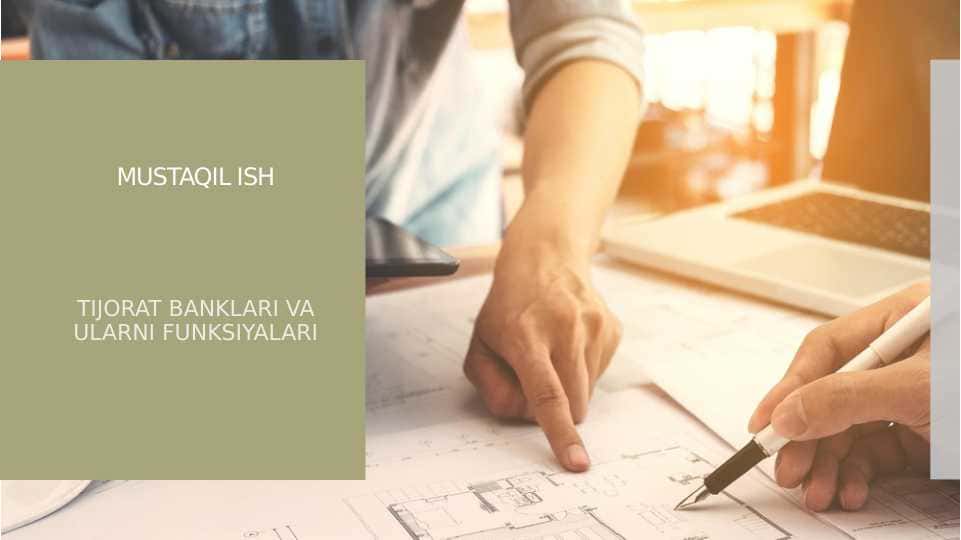 TIJORAT BANKLARI VA ULARNI FUNKSIYALARI