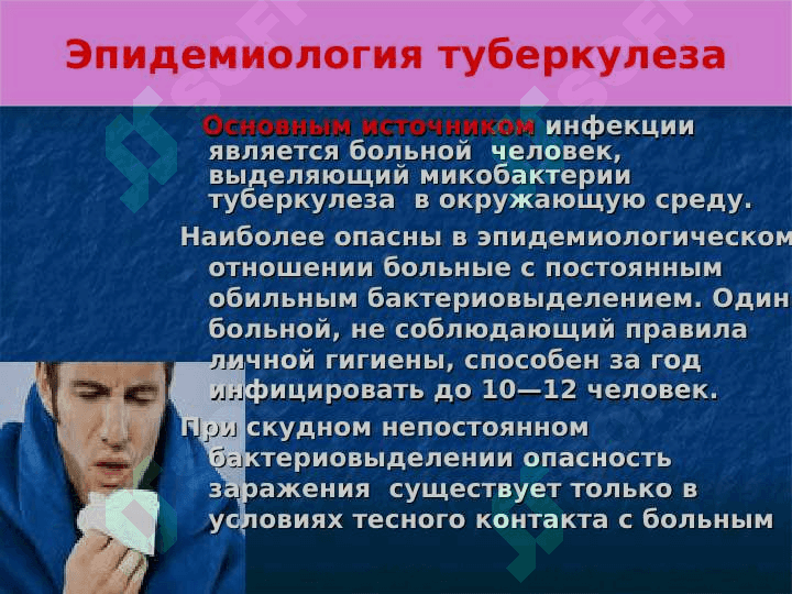 Туберкулёз эпидемиология способы передачи методы  контроля профилактика 8