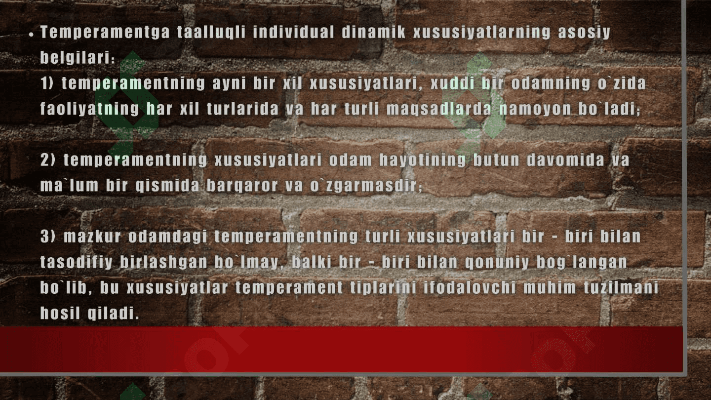 Temperament haqida tushuncha va ularning turlari. 3