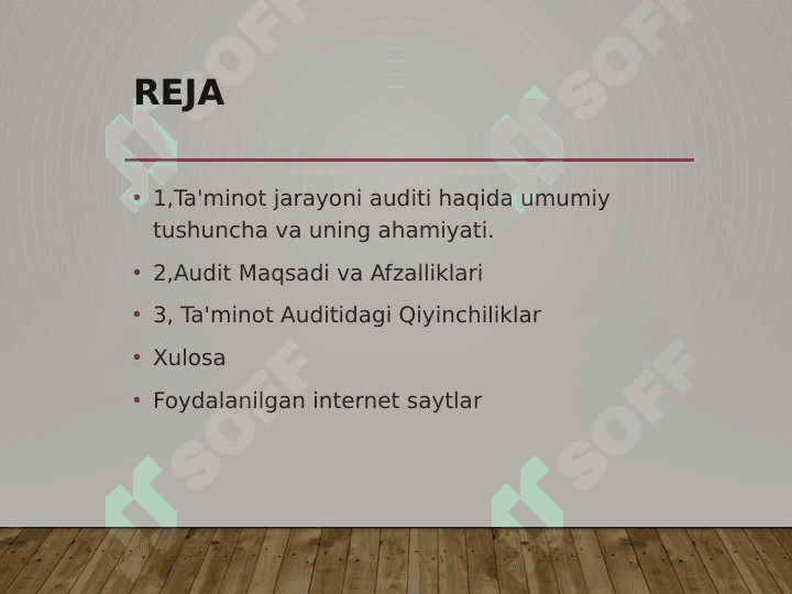 Ta'minot  jarayoni auditi 2