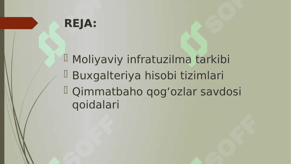Zamonaviy moliyaviy infratuzilma va moliyaviy tizimni tartibga solish 2