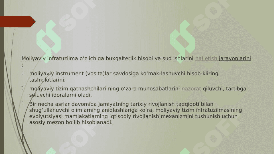 Zamonaviy moliyaviy infratuzilma va moliyaviy tizimni tartibga solish 4
