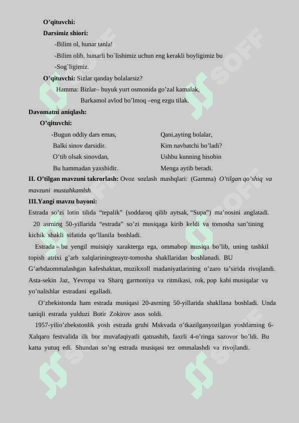 6_sinf_musiqa_Estrada_musiqa_B_Zokirov_“Yalla”_guruhi_ dars ishlanma 2