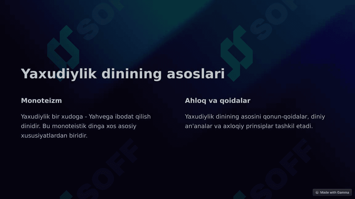Yaxudiylik diniy ta'limoti an'ana va marosimlari 3