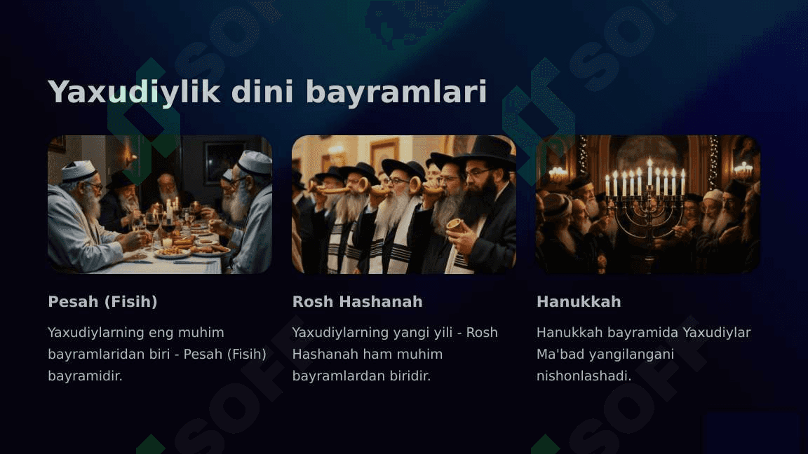 Yaxudiylik diniy ta'limoti an'ana va marosimlari 7