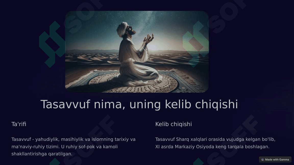 Tasavvufning kelib chiqishi va uning rivoji 3