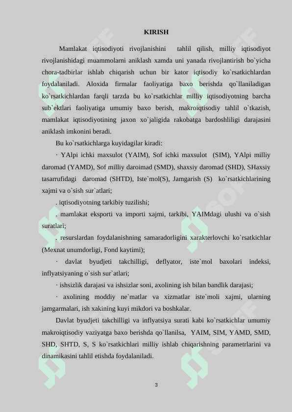 IQTISODIY KO’RSATKICHLARNI TASNIFLASH 2