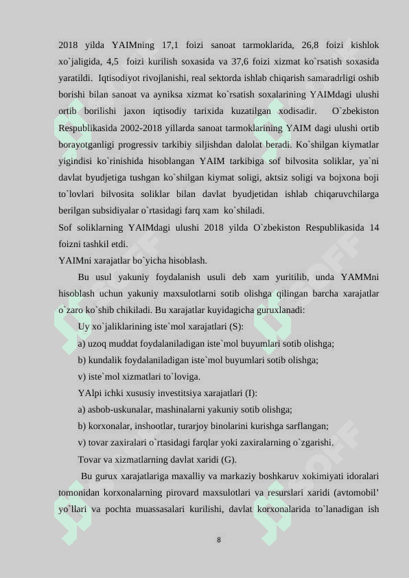 IQTISODIY KO’RSATKICHLARNI TASNIFLASH 7