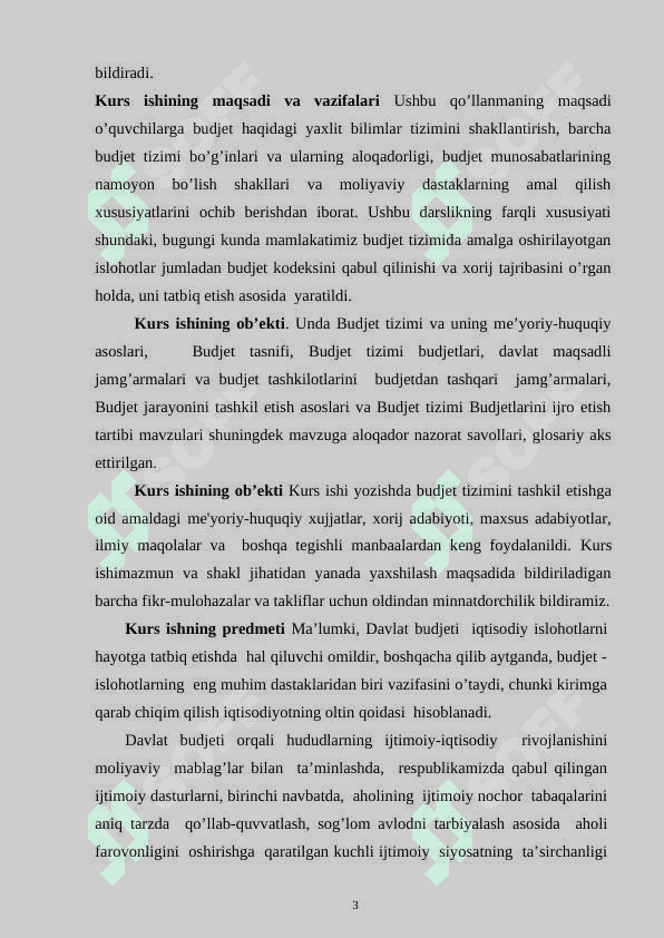Byudjetlararo munosabatlari va uning  xususiyatlari 3