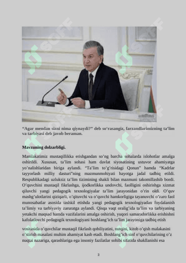 DARSDA KASBIY FAOLIYATNI TASHKIL QILISH 3